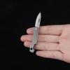 Titanium Alloy Handle Folding Knife Portable Keychain Small Pocket Knife Multifunctional Bottle Opener Outdoor Survival EDC Tool