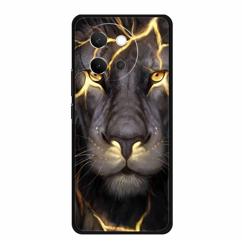 For Vivo V40 Lite Case Black Silicone Soft Back Cover Case For Vivo V40 Lite 5G Phone Case Cover V 40 V40lite 6.78" Funda Coque
