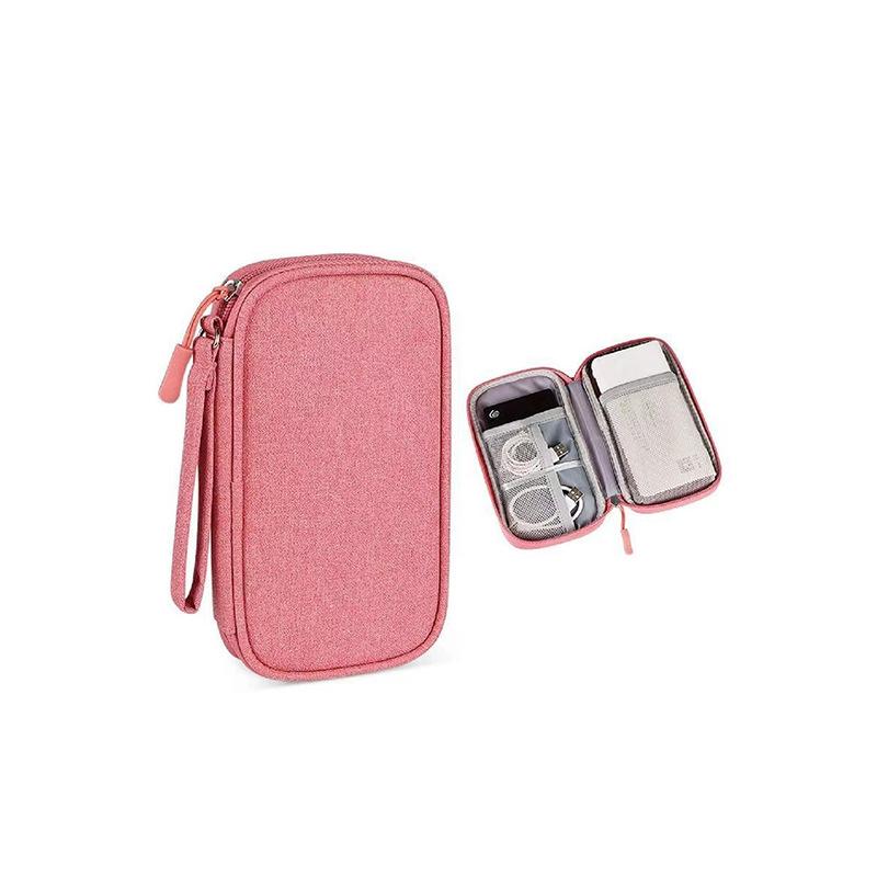 Tragbarer Kabelaufwickler Organizer Aufbewahrungstasche für digitale Produkte für Powerbank Digitale Kabeltasche Kopfhörer-Stoff Kopfhöreretui