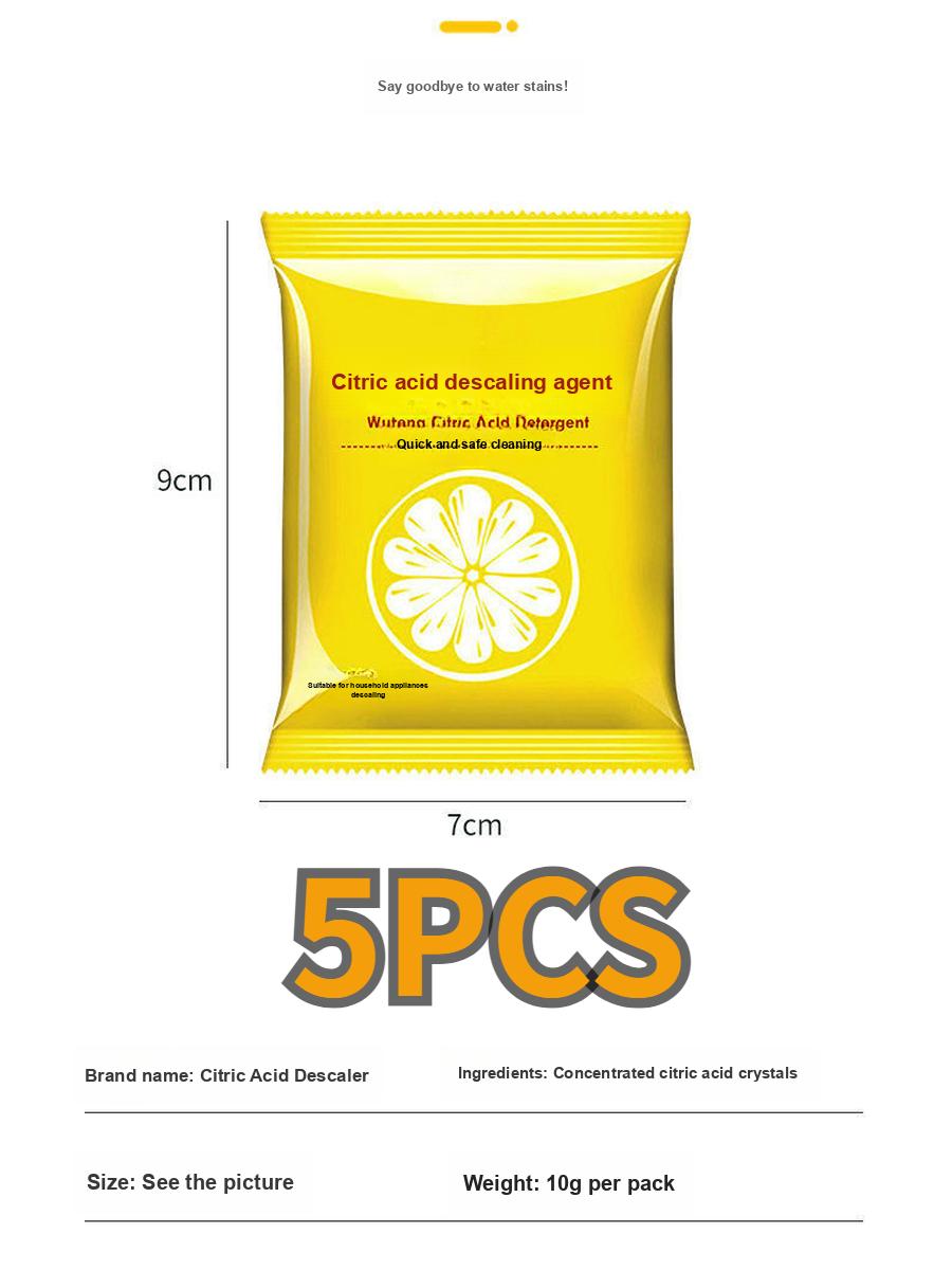 

Citric Acid Cleaner - Scale Remover, Cleaning Agent, Baby-Safe for Tea Stains and Water Scale - For Electric Kettle 7*9cm+50g/5pcs шифон лимон