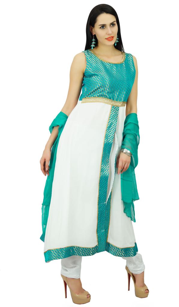 Atasi Womens Readymade Ethnic Kurta Suit With Dupatta Bollywood Salwaar