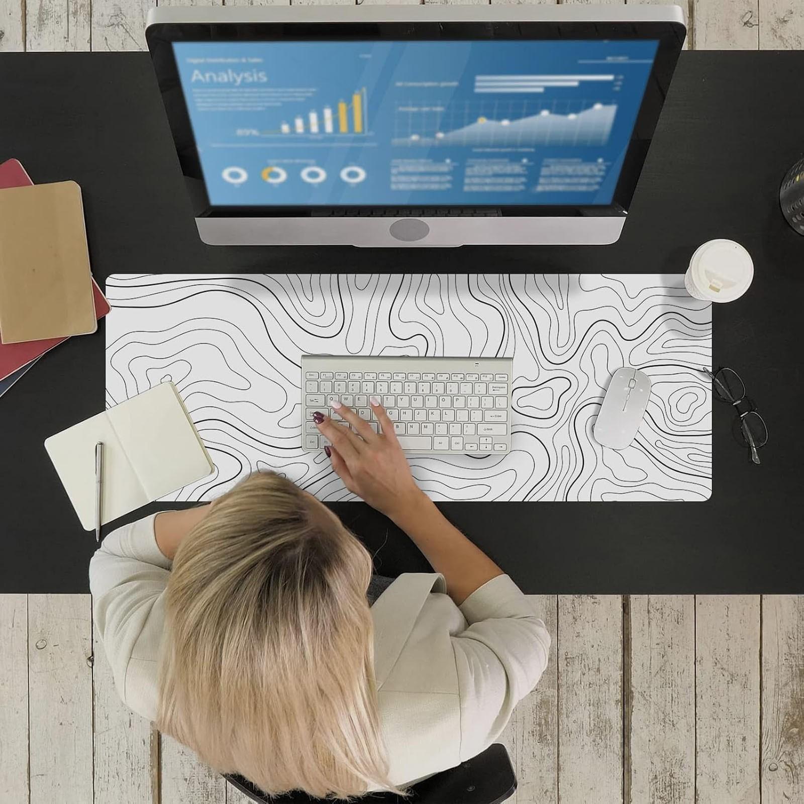 

Коврик для мыши игровой коврик для мыши 31,5 X 11,8 дюймов большой коврик для мыши для клавиатуры и мыши с нескользящей резиновой основой, коврик для клавиатуры коврик для мыши для дома One Size