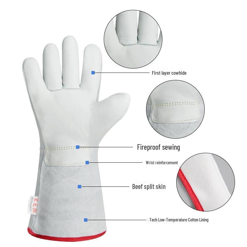 Maihan New Cowhide Cold-Proof Gloves