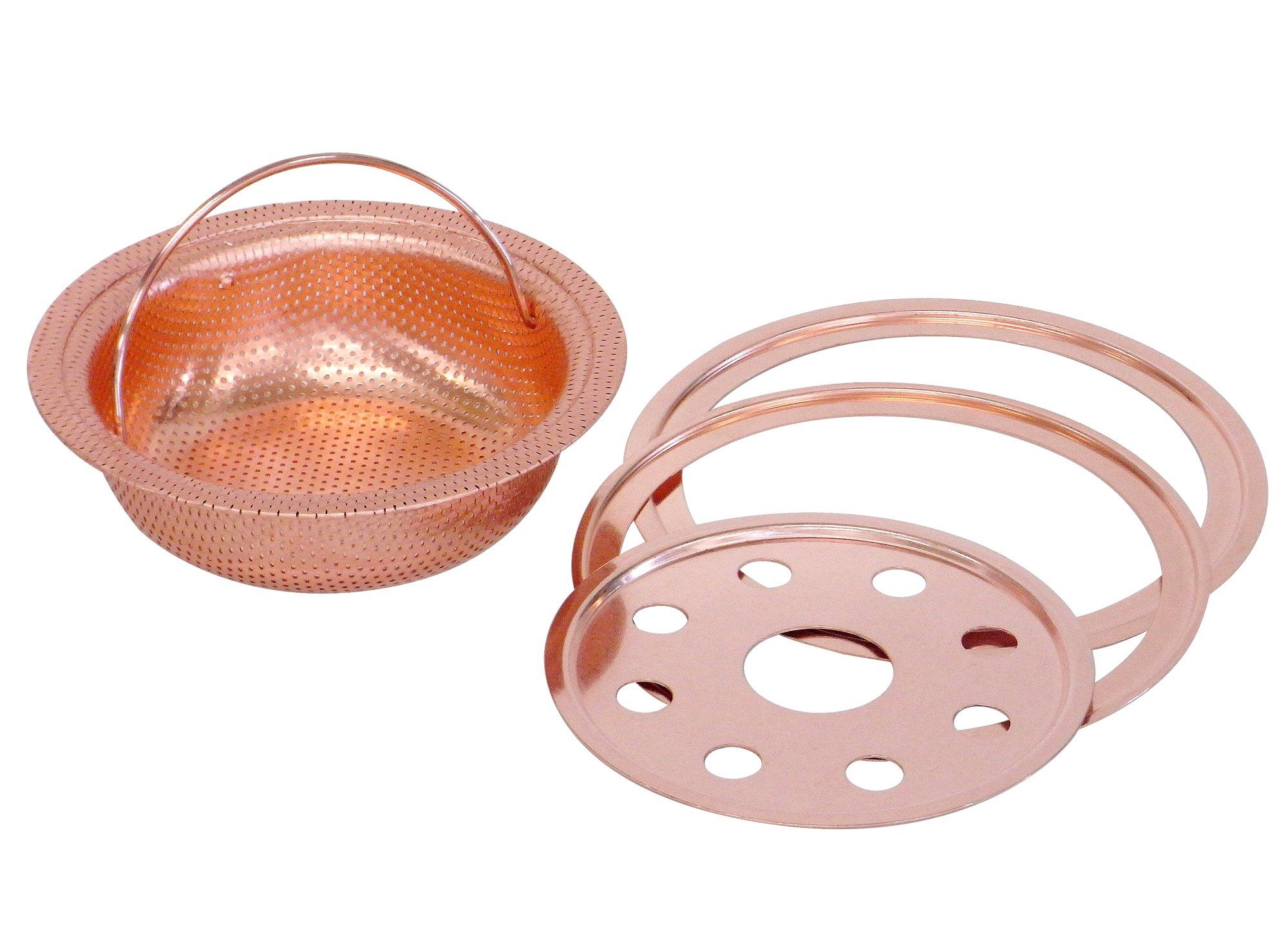 

Корзина Sano Kiko из чистой меди, мелкая, легко выбрасывать накопившийся мусор - - бронзовый