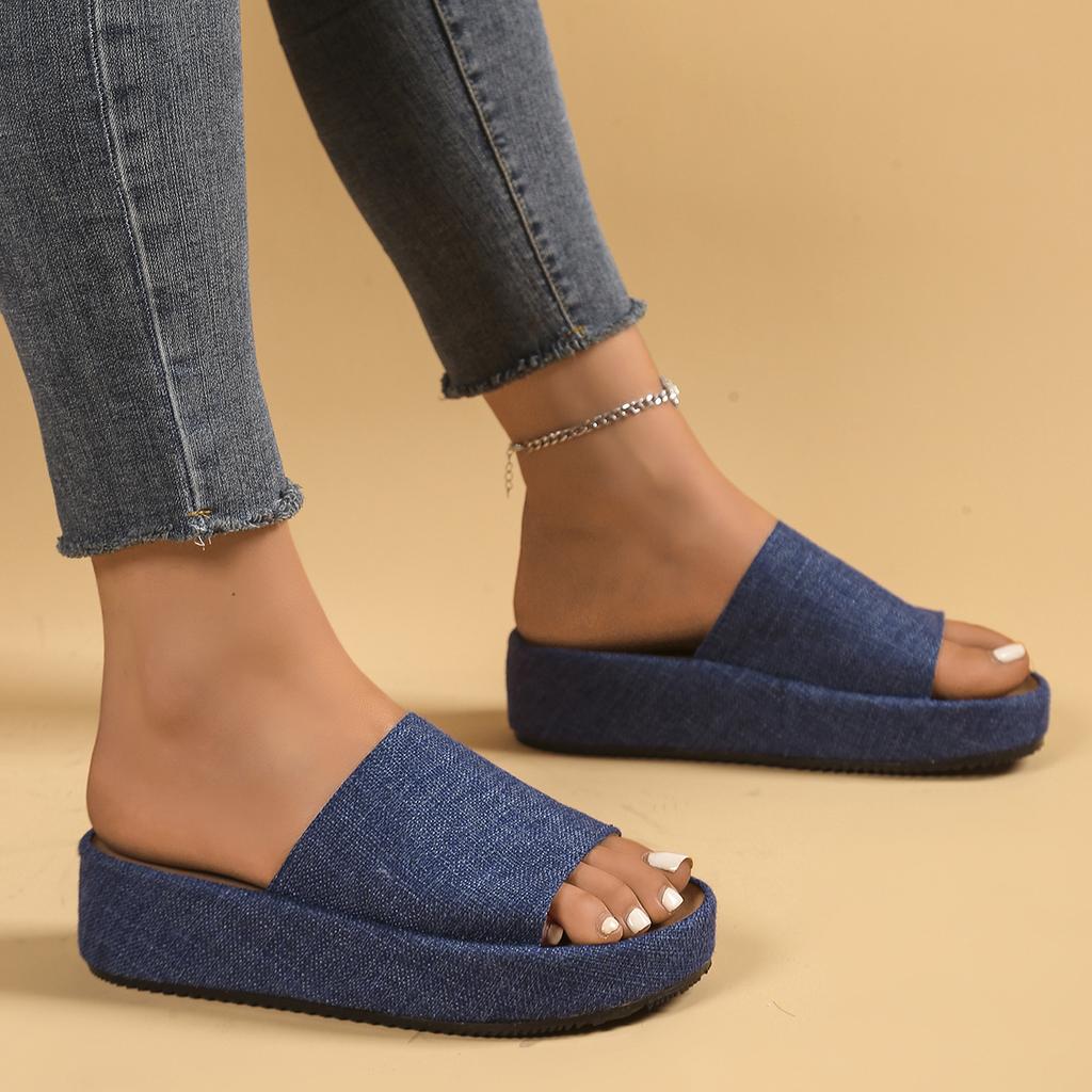 Fashion Lady Slippers Shoes Retro Womens Summer Flip Flops Casual Slippers Flat Sandals Beach Open Toe Flat Slippers for Women Slides