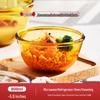 Yud Amber Heat-Resistant Glass Bowl