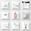45x45cm Simple Cute Cartoon Cloud Moon Star Geometric Pattern Cushion Cover Sofa Office Seat Car Home Decoration