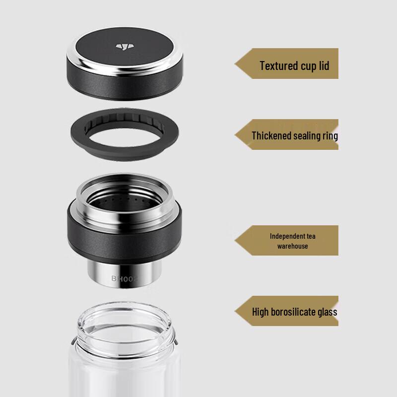 WANXIANG Portable Tea Infuser Glass Bottle