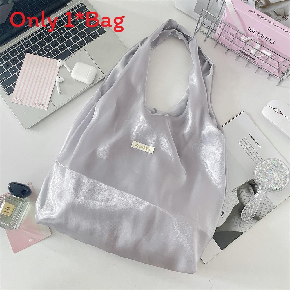 Street Style Tote Bag With Polyester Fabric Large Capacity For Daily Use