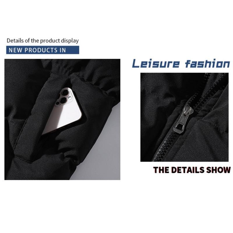Men S Winter Loose Stand Collar Cotton Puffer Jacket