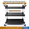 Commercial Three-Tier Plastic Push Cart for Dish Collection In Restaurants and Hotels