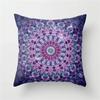 2024 Galaxy INS Wind Purple Geometric Moon Print Pillowcase Living Room Office Sofa Cushion Cover Waist Pillowcase 45*45CM