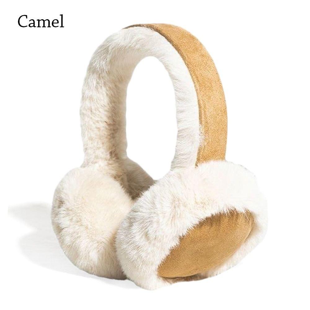 

Пушистые плюшевые наушники Теплые накладки на уши Зимняя грелка для ушей для мужчин и женщин верблюд