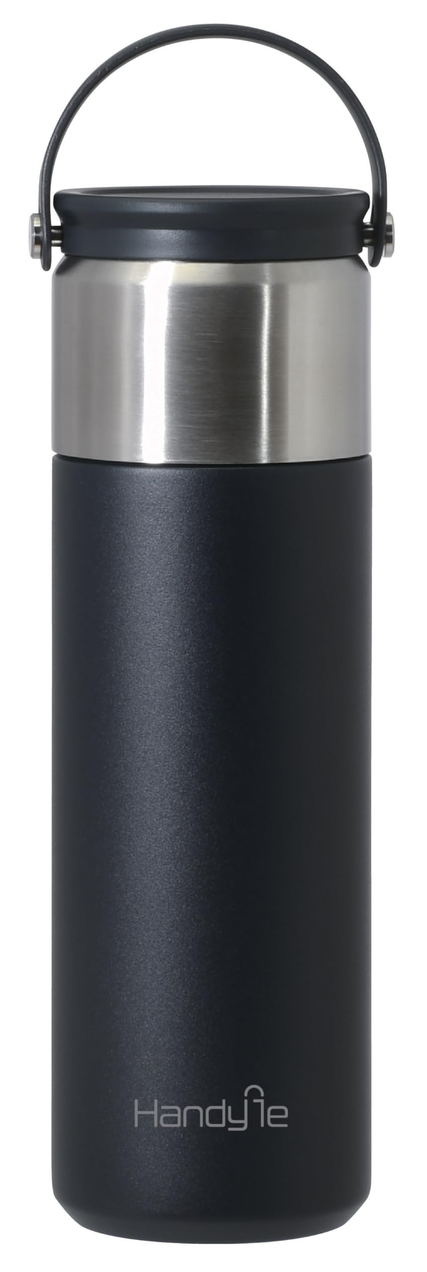 

Pearl Metal Handy Bottle with Cup, 500ml, Black, HC-574