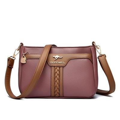 Umhängetasche, Frau mittleren Alters, Muttertasche, Kleine quadratische Tasche, Einseitige Schultertasche