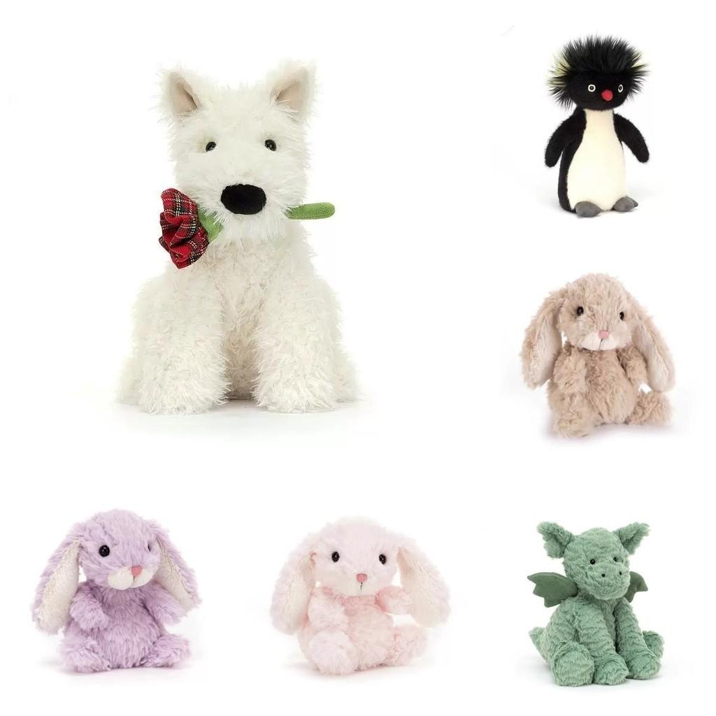 Kreativer Plüschtier-Schlüsselanhänger mit Hasen- und Katzenfiguren für Kinder, Geschenk und Sammlerstück, Spaß