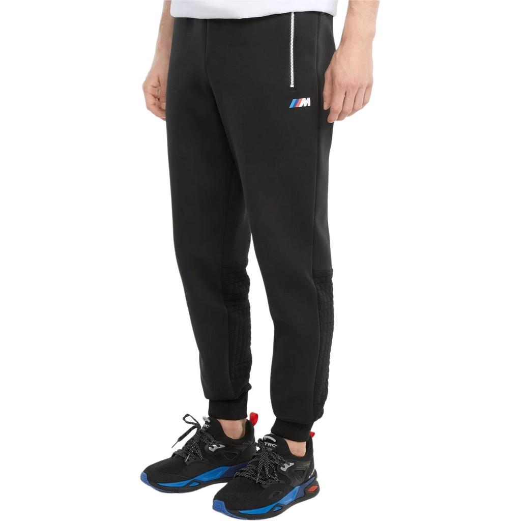 Puma Ss23 Solid Color Logo Cuffed Sweatpants Men Bottoms Black 531188-01