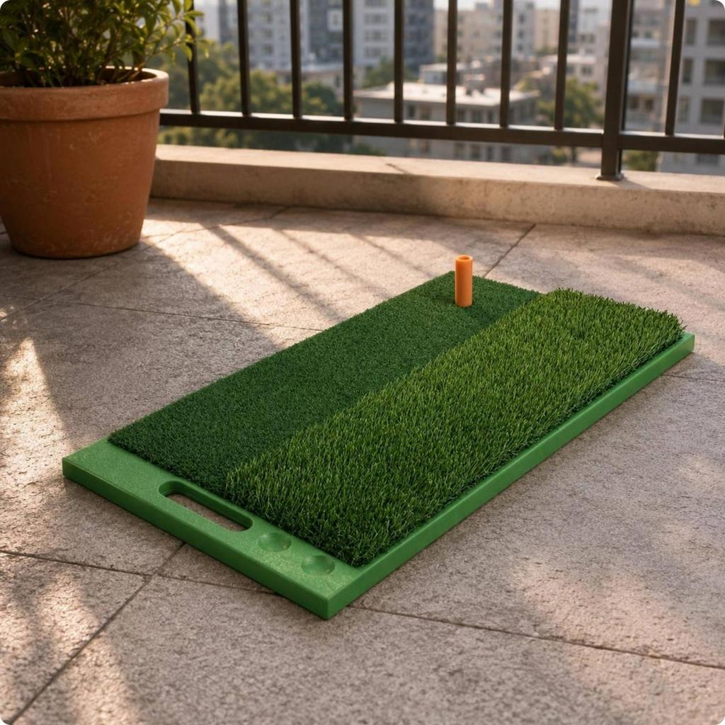 Golf Chipping Mat Portable Swing Green Turf Sports Gear