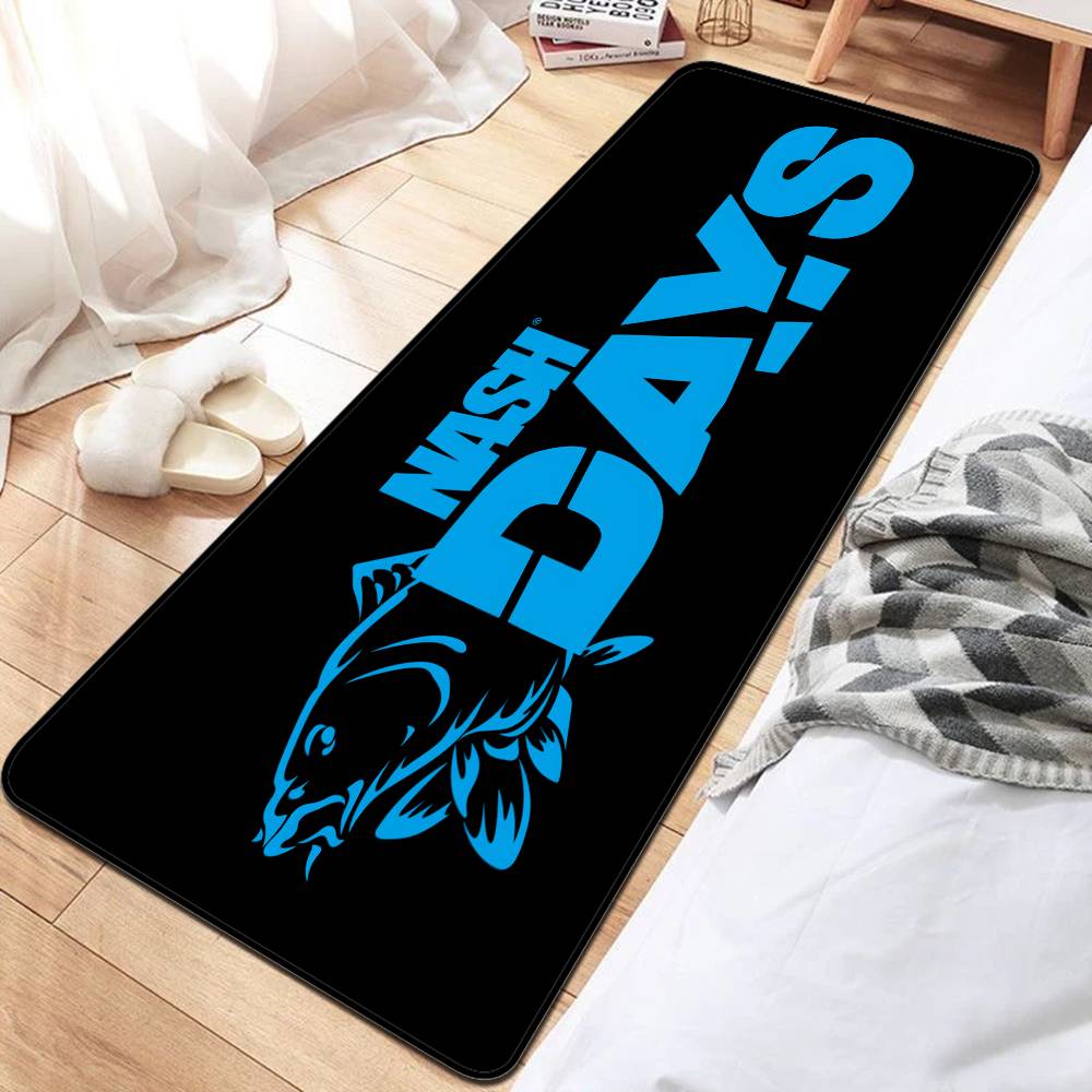 Nash Fishing Logo Floor Mat INS Style Soft Bedroom Floor House Laundry Room Mat Anti-skid Bedside Area Rugs