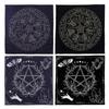 Tarots Tablecloth Rune Divinations Table Cover Astrology Oracles Board Game Mat Square Shape Pendulum Altar Table Cloth