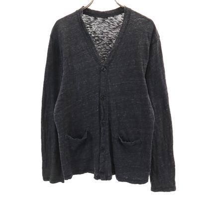 Ambiente Made In Portugal Long Sleeve V Neck Knit Cardigan S Dark Gray Women Used