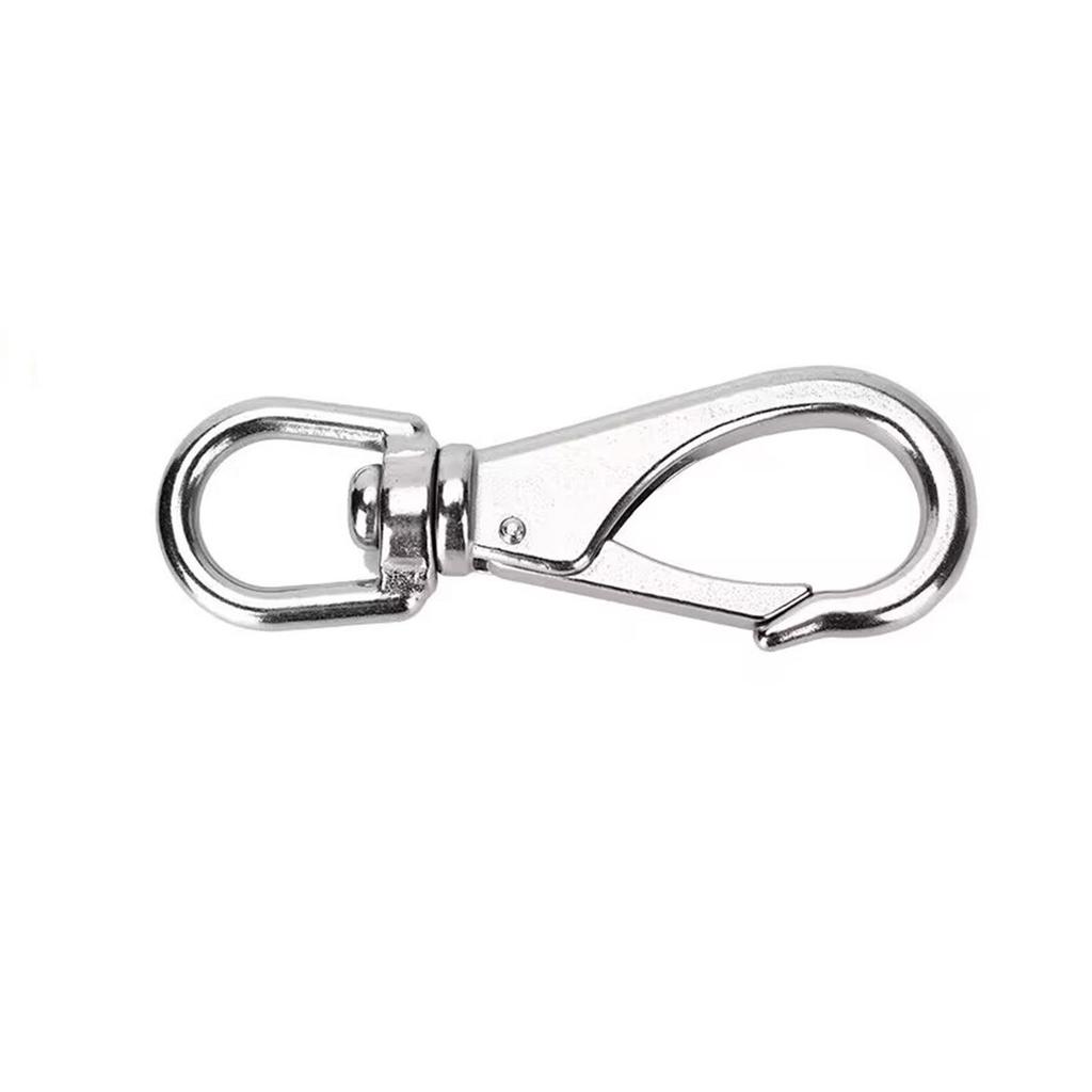 304 Stainless Steel Swivel Hook for Dog Leash - Rotating Lifting Keychain Buckle