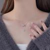 Sterling Silver Small Waist Tassel Necklace - Elegant Luxury Pendant for Women