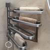 Plastic Swivel Towel Holder Wall Mounted Towel Hanger Practical Bath Towel Storage Rack  For Home