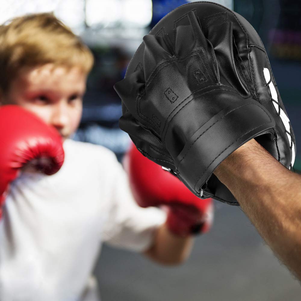 Rękawice bokserskie GROFOFO Rękawice do uderzania Rękawice bokserskie Sztuki walki Karate Taekwondo Rękawice do kopania (czarny)
