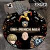 Onepunch Man Round Area Rug Carpet Rug For Living Room Bedroom Sofa Playroom Decor Nonslip Floor Mat
