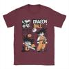 Mens Little Goku Dragon Ball Z T Shirts  Pure Cotton Tops Novelty Short Sleeve Crewneck Tees Printing TShirt