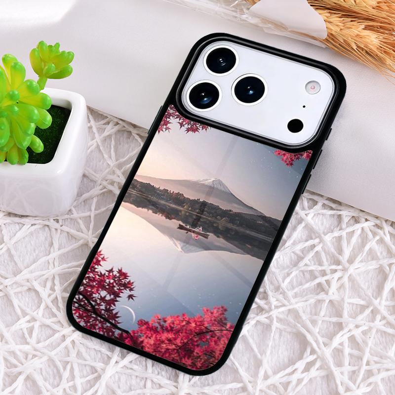 Anime Natural Landscape Phone Case for iPhone 17 Air 16 15 11 12 14 13 Pro Max Shockproof Cover