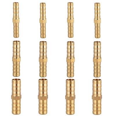 Garten Messing Gartenschlauchverbinder Schlauchtülle Gelb 12er Set Kompatibel mit Kunststoffschläuchen Für Wasserleitungen