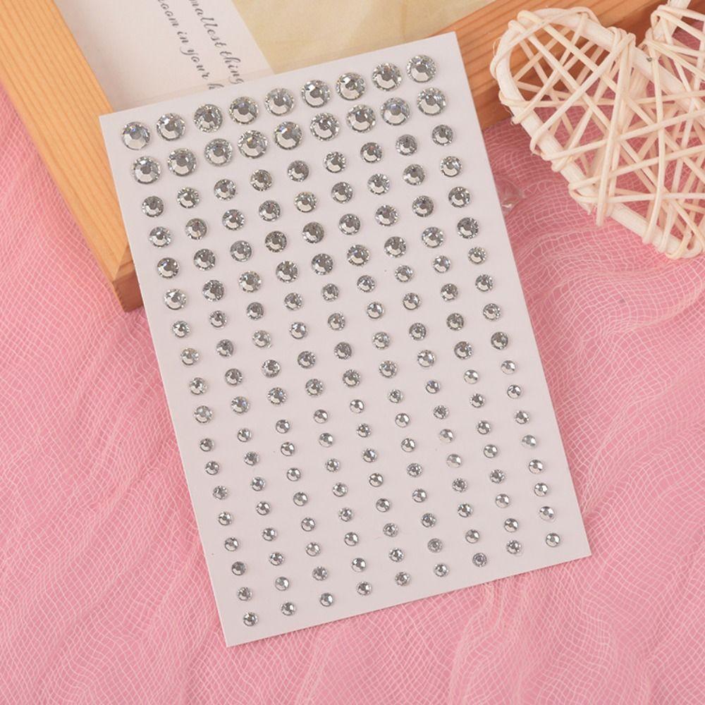 Fashion Rhinestone Stickers Mixed Disposable Tattoo Stickers 3D Face Jewelry Stickers  Party