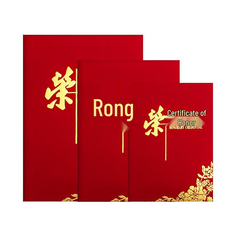 ENYOU Velvet Embossed Award Certificates (10-pack)