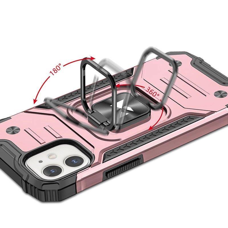 Wozinsky Ring Armor Etui Iphone 14 Pancerny Pokrowiec Uchwyt Magnetyczny Ring Złote