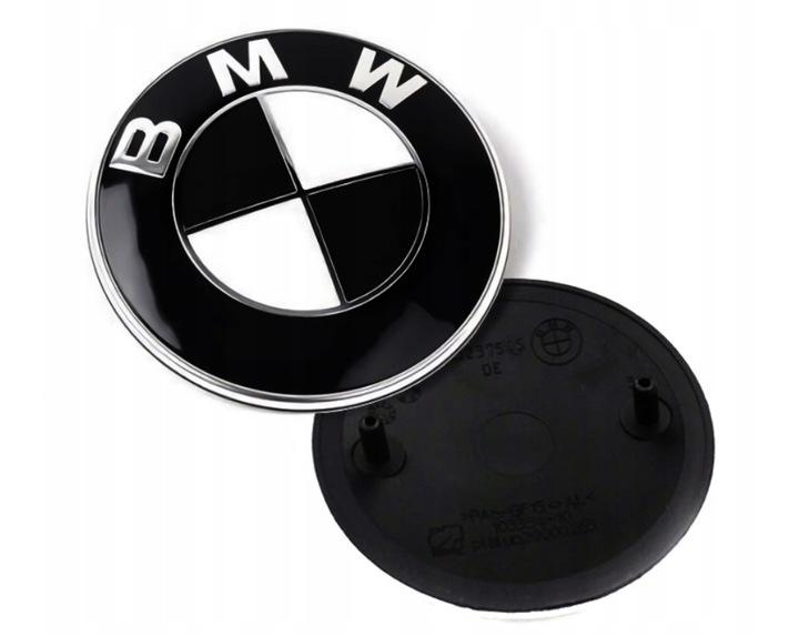 Emblemat Znaczek Logo Czarno Czarny Biały Bmw 82Mm E30E34E38E46E53E83E60