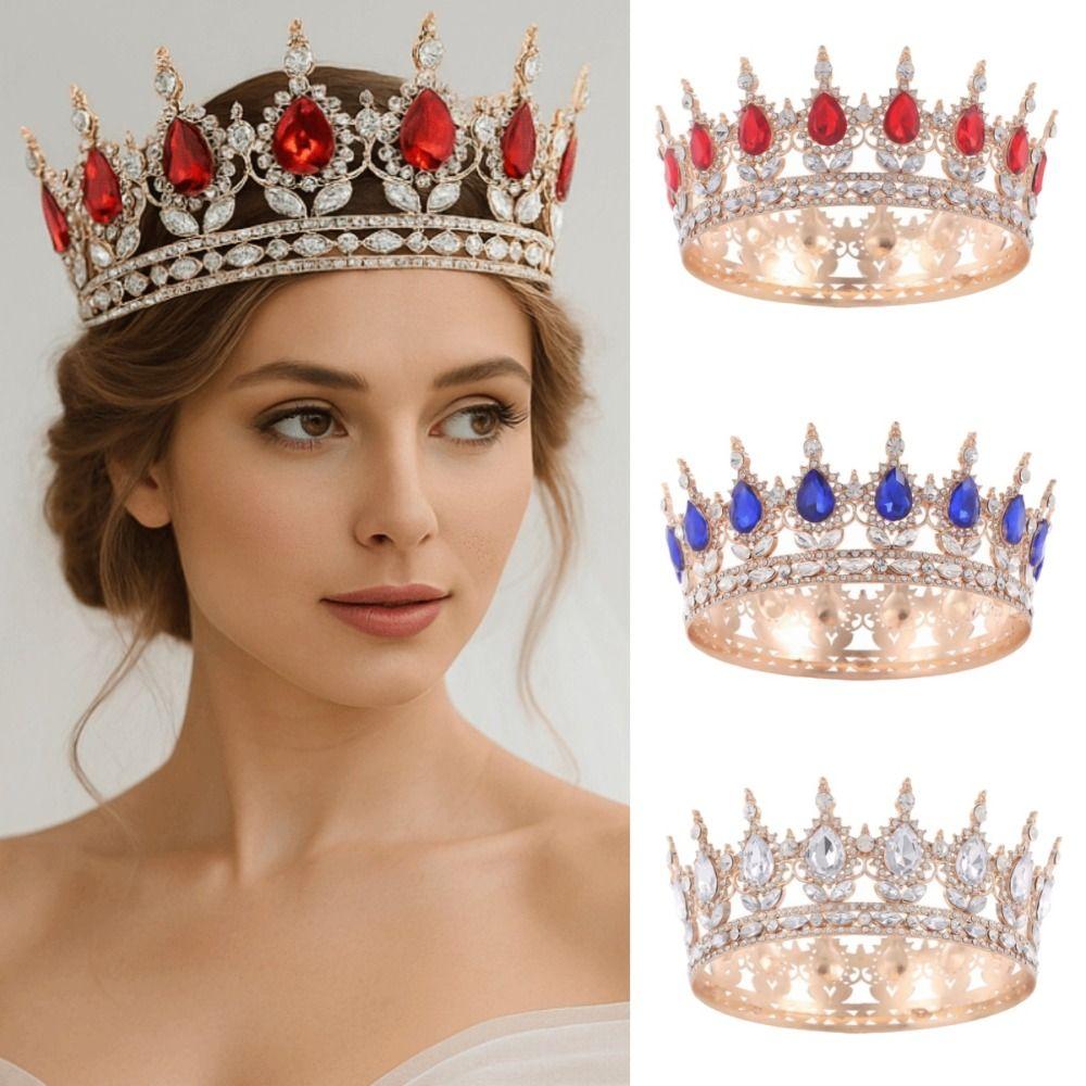 Rhinestone Bridal Crowns Cake Decorations Queen Princess Tiara  Hair Dress Accessories