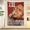 Chris Brown Different Styles Classic Movie Hanging Bohemian Tapestry Bohemian Wall Tapestries Mandala Kawaii Room Decor