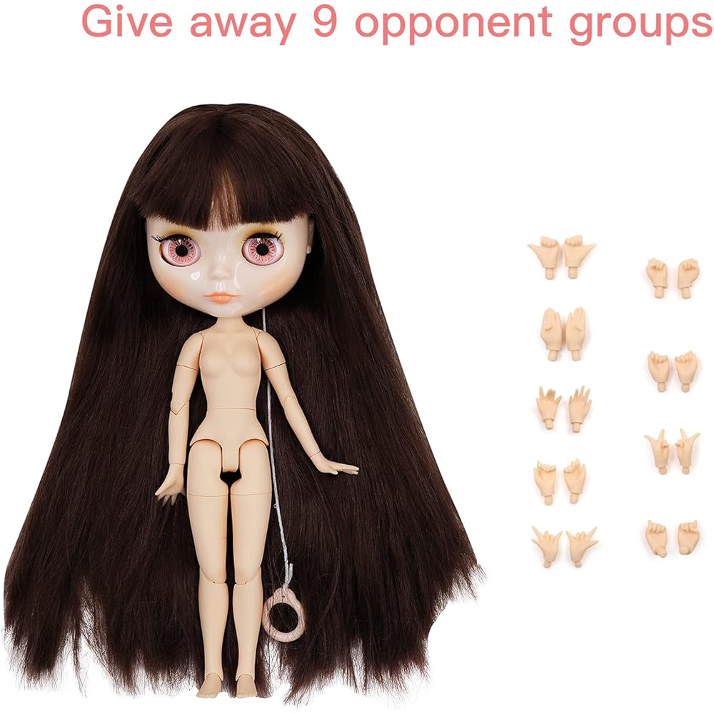 BJD Doll 12 Inch Practice Doll 4 Color Eye Change Hand Swap Festival Girl Gift