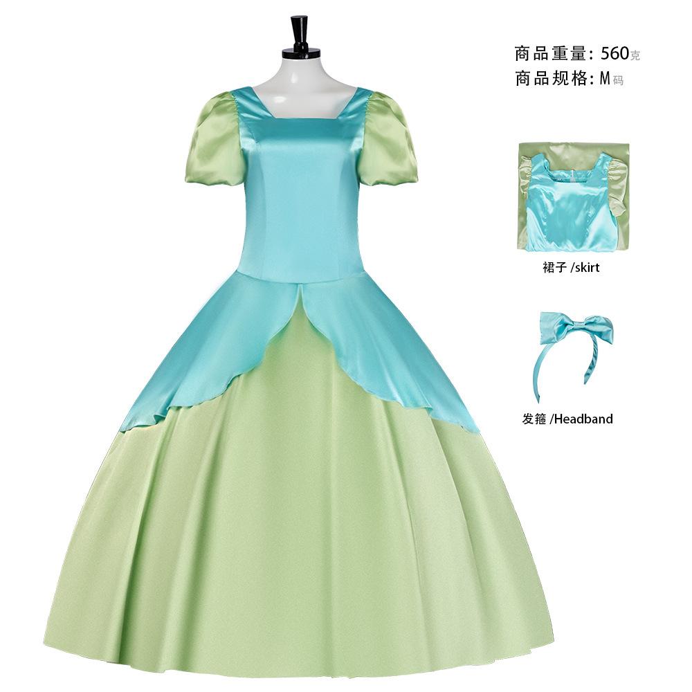 [Discus N] Cinderella cos costume, Cinderella cosplay stage princess dress performance costume XS