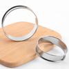 Easy Demold Baking Rings Tarts Molds Professional Stainless Steel Round Baking Rings Cake Mould for Tarts and Eggs