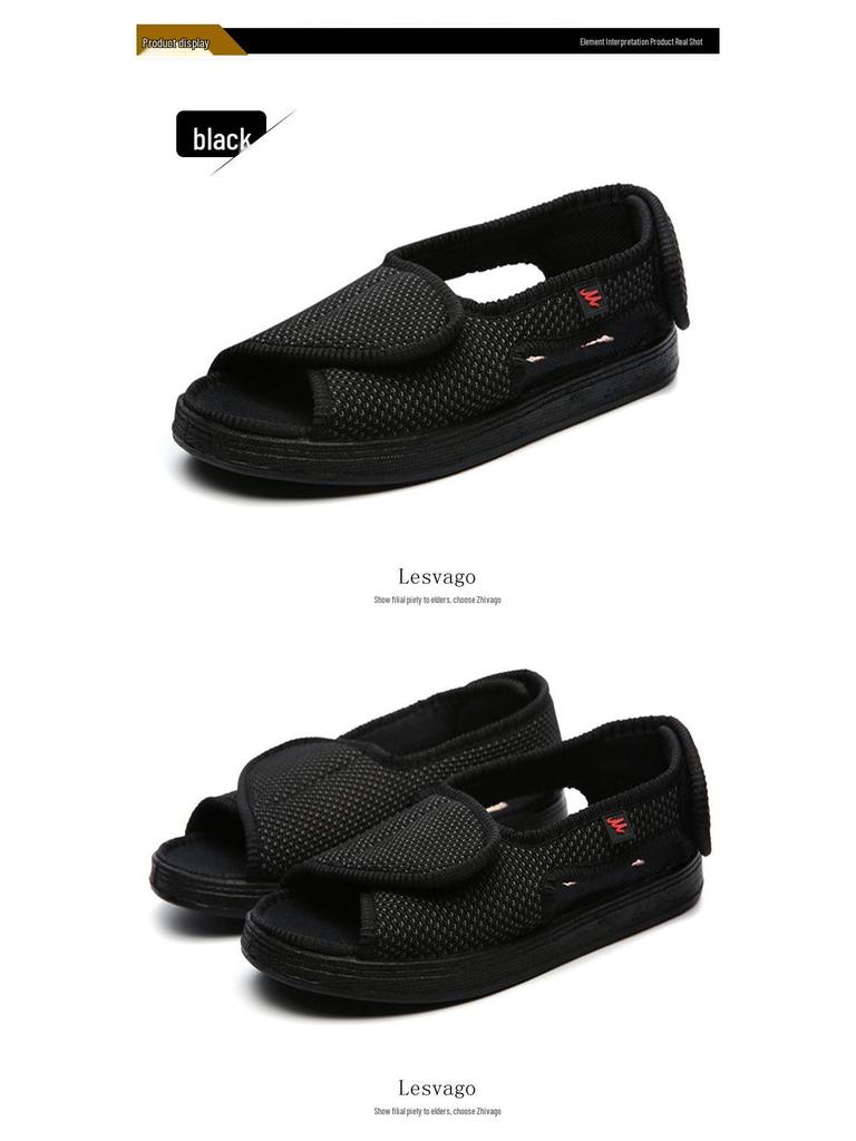 Weite Übergrößen Verstellbare Klettverschluss Komfortschuhe für Geschwollene, Ödematöse, Diabetische und Deformierte Füße