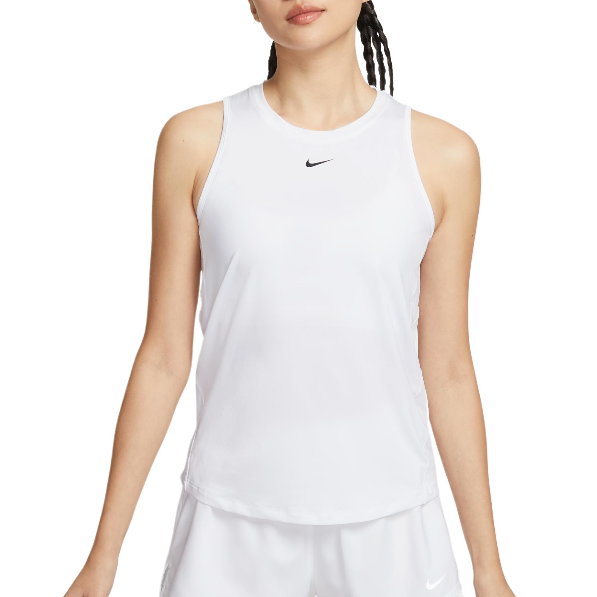 Nike Dri-Fit One Classic Solid Quick-Dry Sleeveless Sports Tank Top Women tops FN2809-101 M
