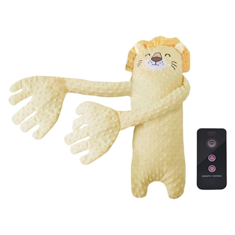 

Infant Exhaust Pillow Toy Remote Controlled Soothing Doll for Baby Sleeping Cartoon Toddler Comforting Hand Toy