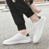 Baskets pour Homme en Cuir Véritable Mode Style Coréen Chaussures Décontractées à Lacets Chaussures d'Extérieur pour la Marche Respirantes Chaussures Vulcanisées pour Homme