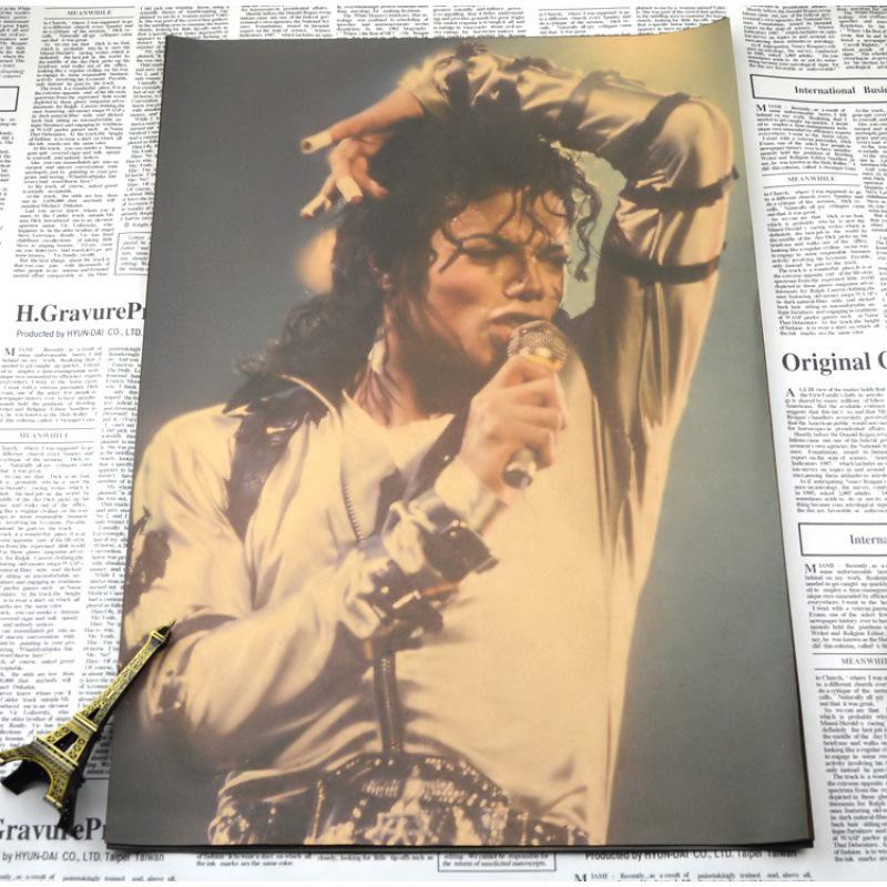 Michael Jackson Retro Classic Kraft Paper Poster for Living Room, Bedroom, or Bar Decor