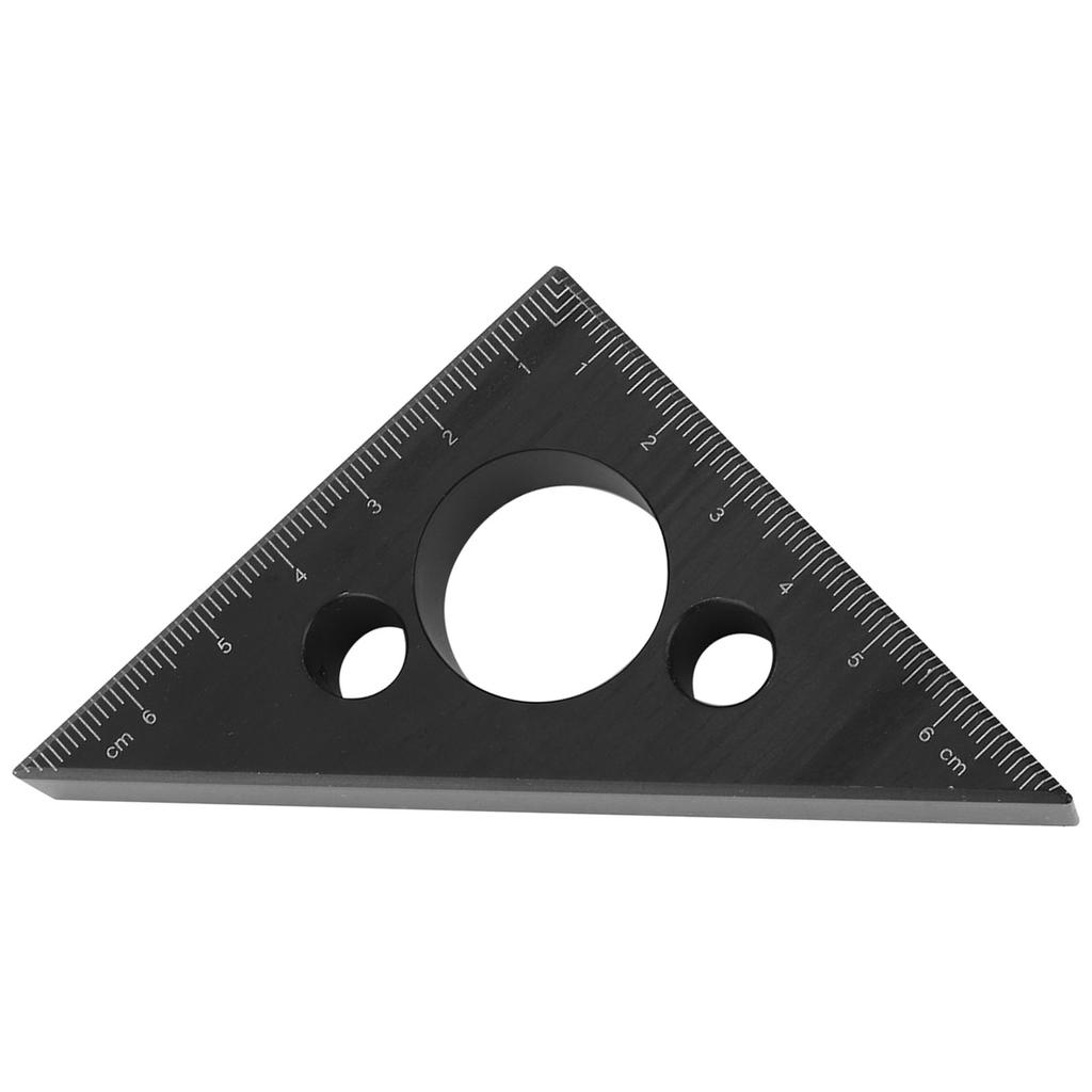 Thickened 45 Degree Aluminum Alloy Triangular Angle Ruler Woodworking Measuring Tool