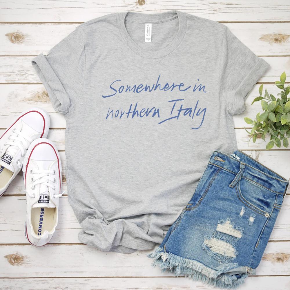 

Somewhere in Northern Italy T Shirt Vintage Movie TShirt Call Me By Your Name Merch Tee Clothes Short Sleeves Tops 4XL