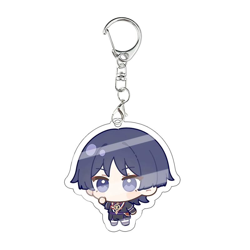 Genshin Impact Kinich Furina Layla Acrylic Keychain Decoration Accessories Pendant Keychain Characters Figure Bag Birthday Gift